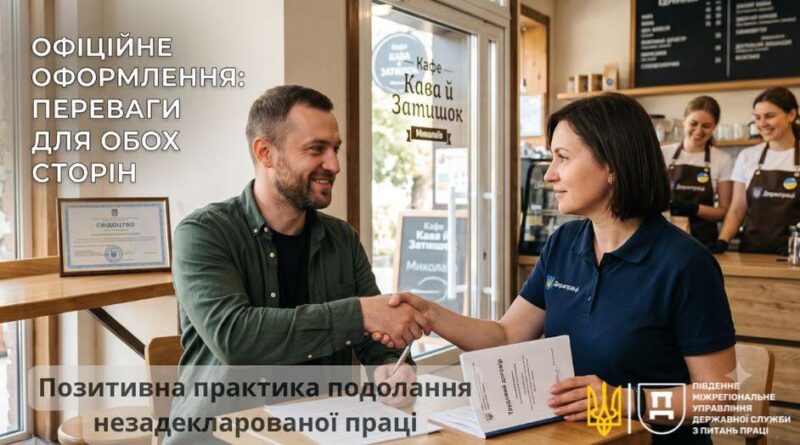 Південне міжрегіональне управління Державної служби з питань праці: Як офіційне працевлаштування стало кроком до розвитку бізнесу.