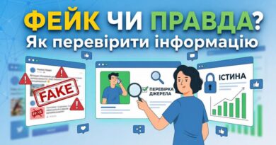 ФЕЙК ЧИ ПРАВДА? ЯК ПЕРЕВІРИТИ ІНФОРМАЦІЮ