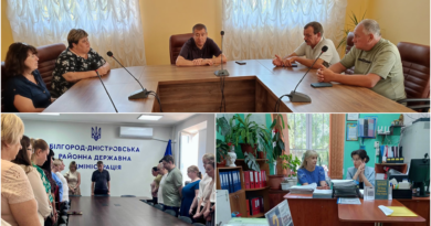 ПІДСУМКИ ТИЖНЯ: ГОЛОВНІ ПОДІЇ БІЛГОРОД-ДНІСТРОВСЬКОЇ РДА               (31 серпня – 04 вересня)