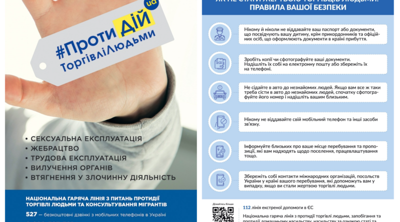 18 ЖОВТНЯ – ЄВРОПЕЙСЬКИЙ ДЕНЬ БОРОТЬБИ З ТОРГІВЛЕЮ ЛЮДЬМИ 18 ЖОВТНЯ – ЄВРОПЕЙСЬКИЙ ДЕНЬ БОРОТЬБИ З ТОРГІВЛЕЮ ЛЮДЬМИ